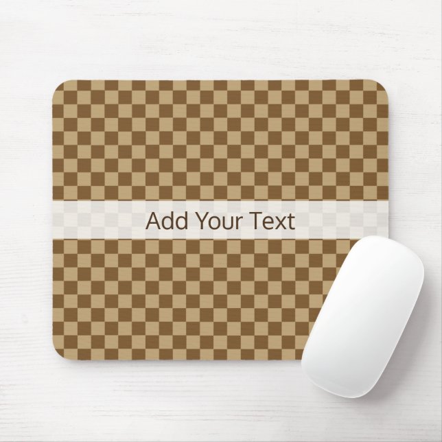 Brown Classic Checkerboard av Shirley Taylor Musmatta (Med mus)