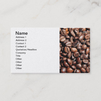 BROWN COFFEE BEANS PHOTOGRAPHY BAKGRUND MAT VISITKORT