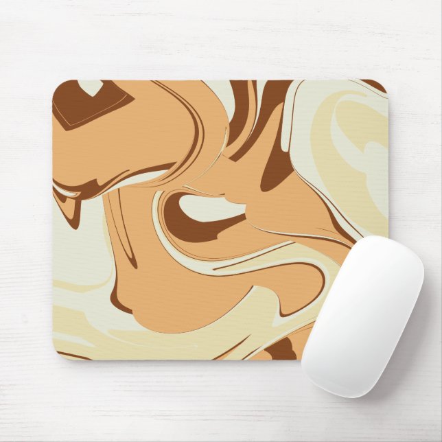 Brown Coffee Swirl Musmatta (Med mus)