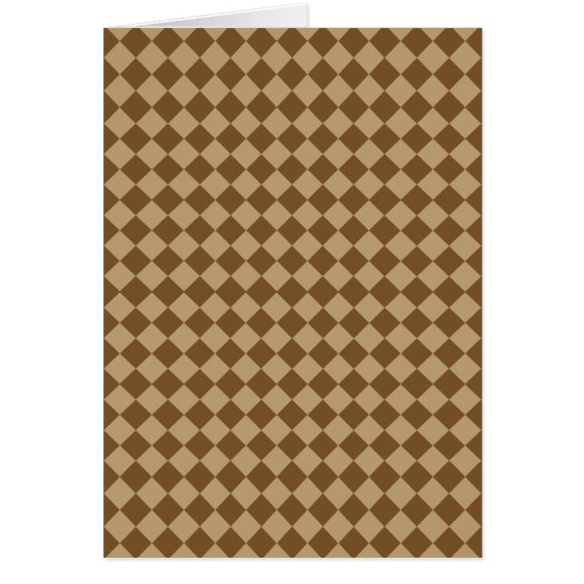 Brown Combination Diamond Mönster av STaylor OBS Kort (Framsidan)