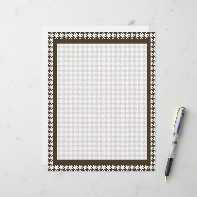 Brown Combination Houndstooth by Shirley Taylor (Fram/Back In Situ)