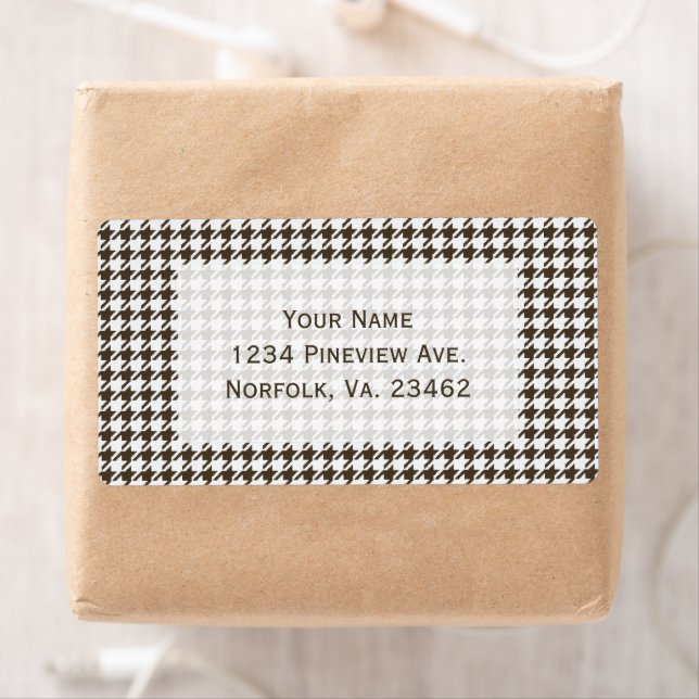 Brown Combination Houndstooth by Shirley Taylor Fraktsedel (Insitu)