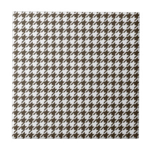 Brown Combination Houndstooth by Shirley Taylor Kakelplatta