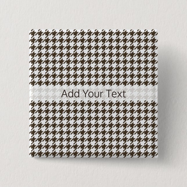 Brown Combination Houndstooth by Shirley Taylor Knapp (Framsida)