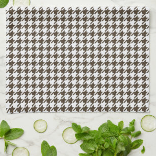 Brown Combination Houndstooth by Shirley Taylor Kökshandduk