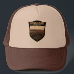 Brown County State Park Indiana Badge Keps<br><div class="desc">Brun County State Park-teckningar i en stil-symbol. Parken är den överlägset största av 24 statliga parker i Indiana och har 15 776 hektar - skapar den till ett av de större statliga parkerna i Förenade Stater.</div>