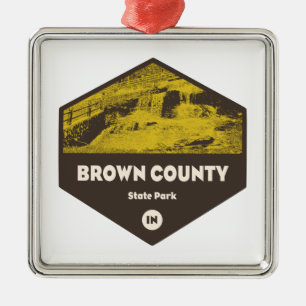 Brown County State Park Indiana Julgransprydnad Metall