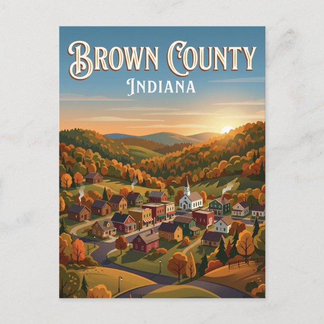 Brown County USA Vykort (Framsida)