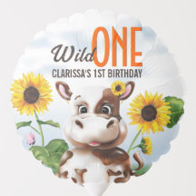 Brown Cow Solros Vild en flicka första födelsedage