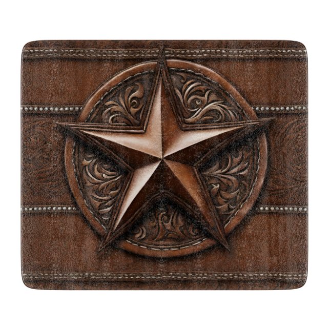 Brown Cowboy Rustic Westernare Land Texas Star (Framsidan)