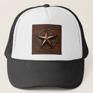 Brown Cowboy Rustic Westernare Land Texas Star Keps
