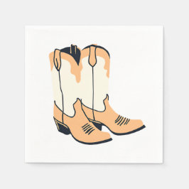 Brown CowboyBoots Pappersservett