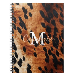 Brown Cowhide Monogram Anteckningsbok