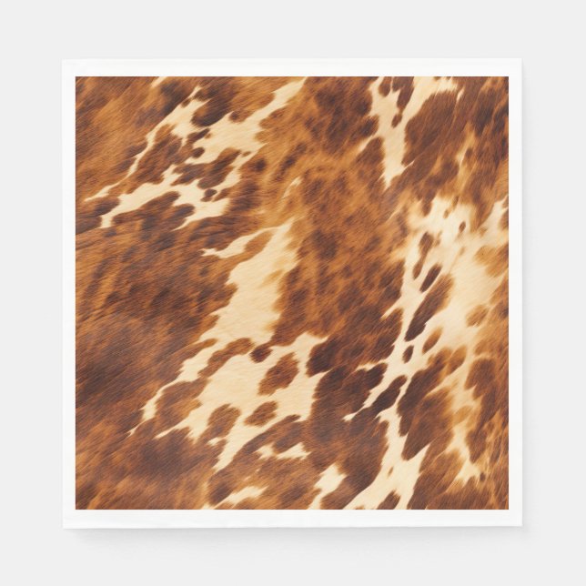 Brown Cowhide Pappersservett (Framsidan)