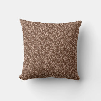 Brown Cream Beige Abstract Pattern Kudde