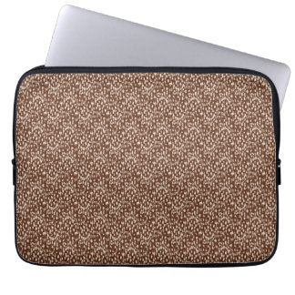 Brown Cream Beige Abstract Pattern Laptop Fodral