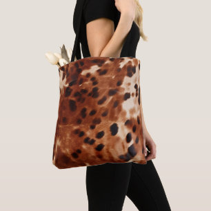 Brown Cream Black Cowhide Tygkasse