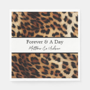 Brown Cream Leopard Animal Pappersservett