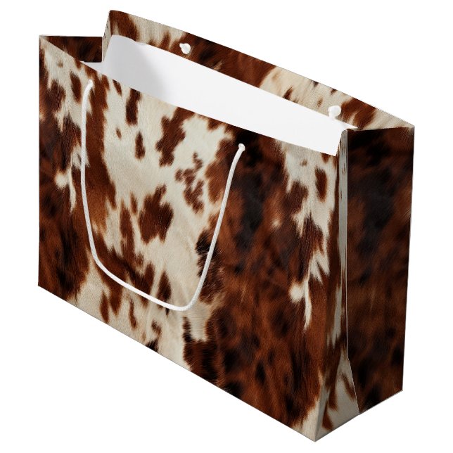 Brown Cream Western Cowhide (Framsidan Vinklad)
