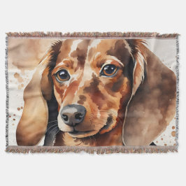 Brown Dachshund Filt