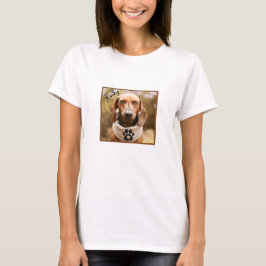 Brown Dachshund Hund med Ögon stängt T Shirt