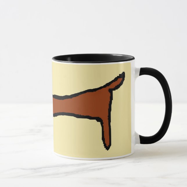 Brown Dachshund Mugg (Höger)