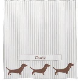 Brown Dachshunds på Beige Rand eget namn