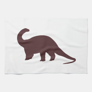 Brown Dinosaur Kökshandduk