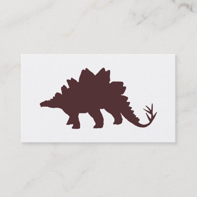 Brown Dinosaur Visitkort (Framsida)
