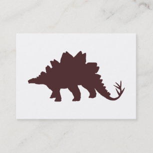 Brown Dinosaur Visitkort