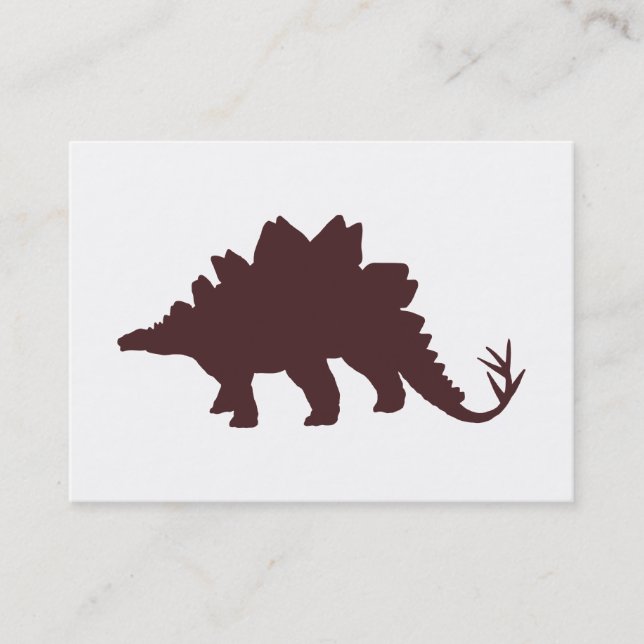 Brown Dinosaur Visitkort (Framsida)