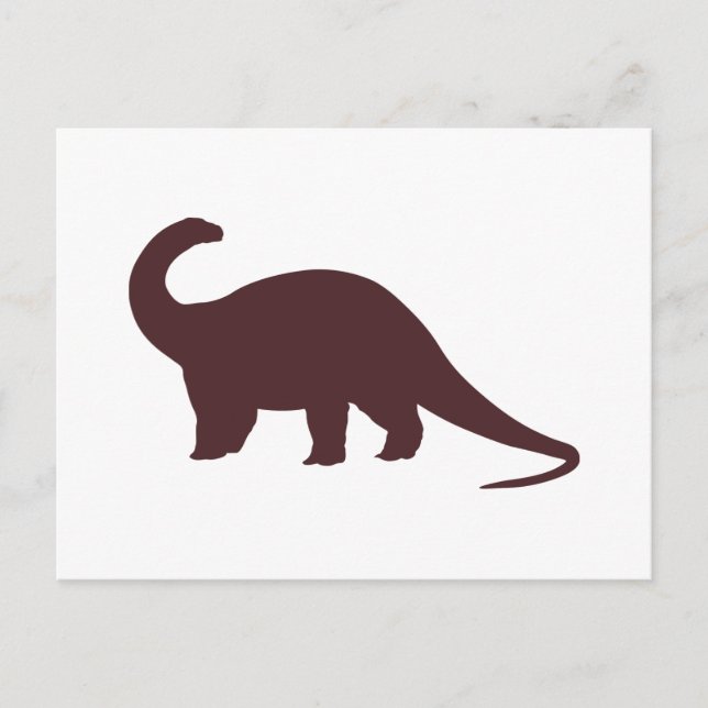 Brown Dinosaur Vykort (Framsida)