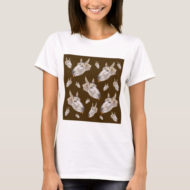 Brown Donkey Mönster, T Shirt (Framsida)