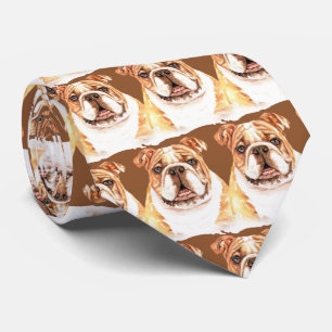 Brown English Bulldog Slips