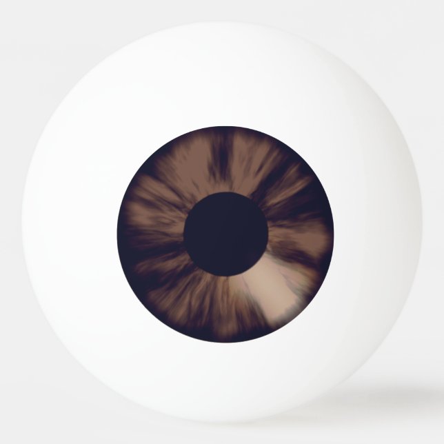 Brown Eyeball Ping Pong Boll (Framsidan)