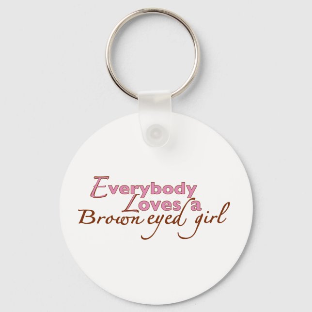 Brown Eyed Girl Nyckelring (Framsida)