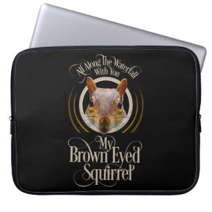 Brown Eyed Squirrel - lustig ekorre älskare Laptop Fodral