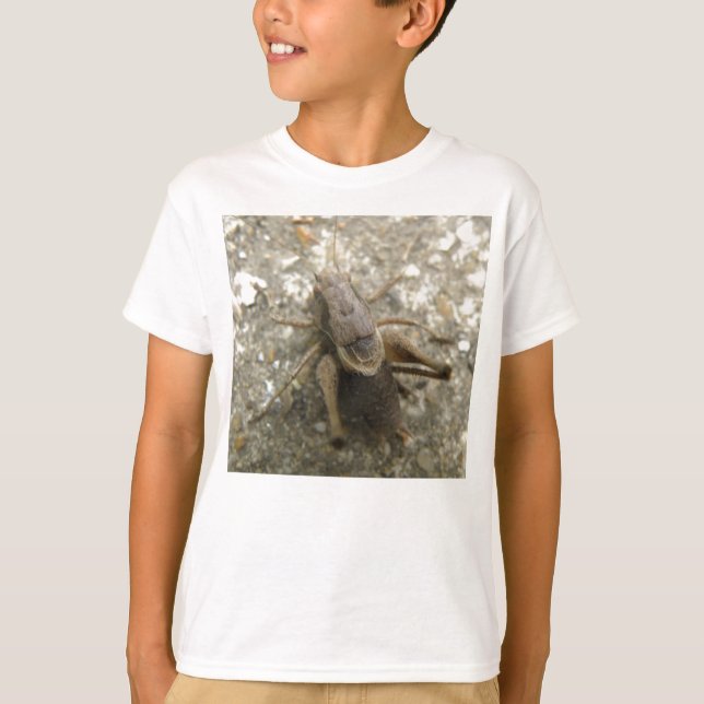 Brown Fält Cricket Kids T Shirt (Framsida)