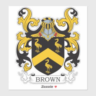 Brown Family Crest Klistermärken