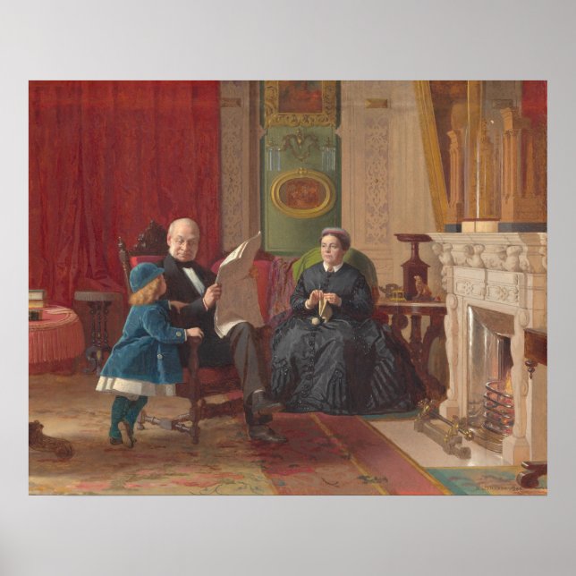 Brown Family - Eastman Johnson Fine Art Poster (Framsidan)