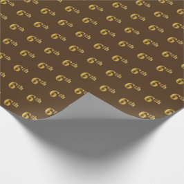 Brown, Faux Guld 6e (sjätte) Presentpapper