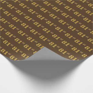 Brown, Faux Guld 81st-händelse (åttioförsta) Presentpapper