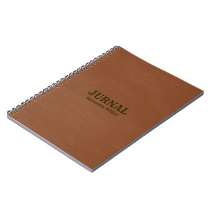 Brown Faux Leather Anteckningsbok