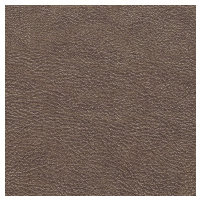 Brown Faux Leather Tyg (Närbild)