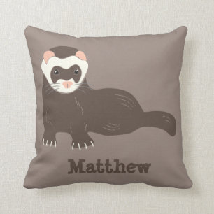 Brown Ferret Personlig Graphic Kudde