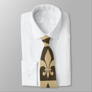 Brown Fleur de lis Slips