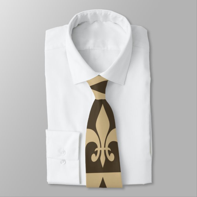 Brown Fleur de lis Slips (Bunden)