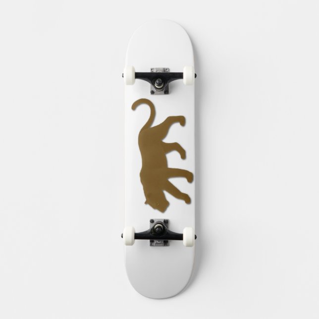 Brown Florida Panther Skateboard Bräda 19,5 Cm (Framsida)