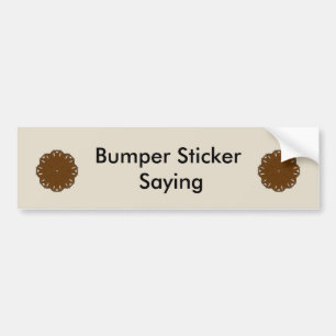 Brown Flower Ribbon av Kenneth Yoncich Bildekal