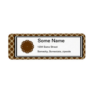 Brown Flower Ribbon av Kenneth Yoncich Returadress Etikett